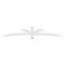 Ekena Millwork Davenport Architectural Grade PVC Gable Bracket, 108"W x 18"H x 4"D x 4"F, 4/12 Pitch GBP108X18X0404DAV00 - alternate 3